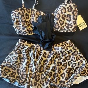 Unique vintage leopard swimsuit